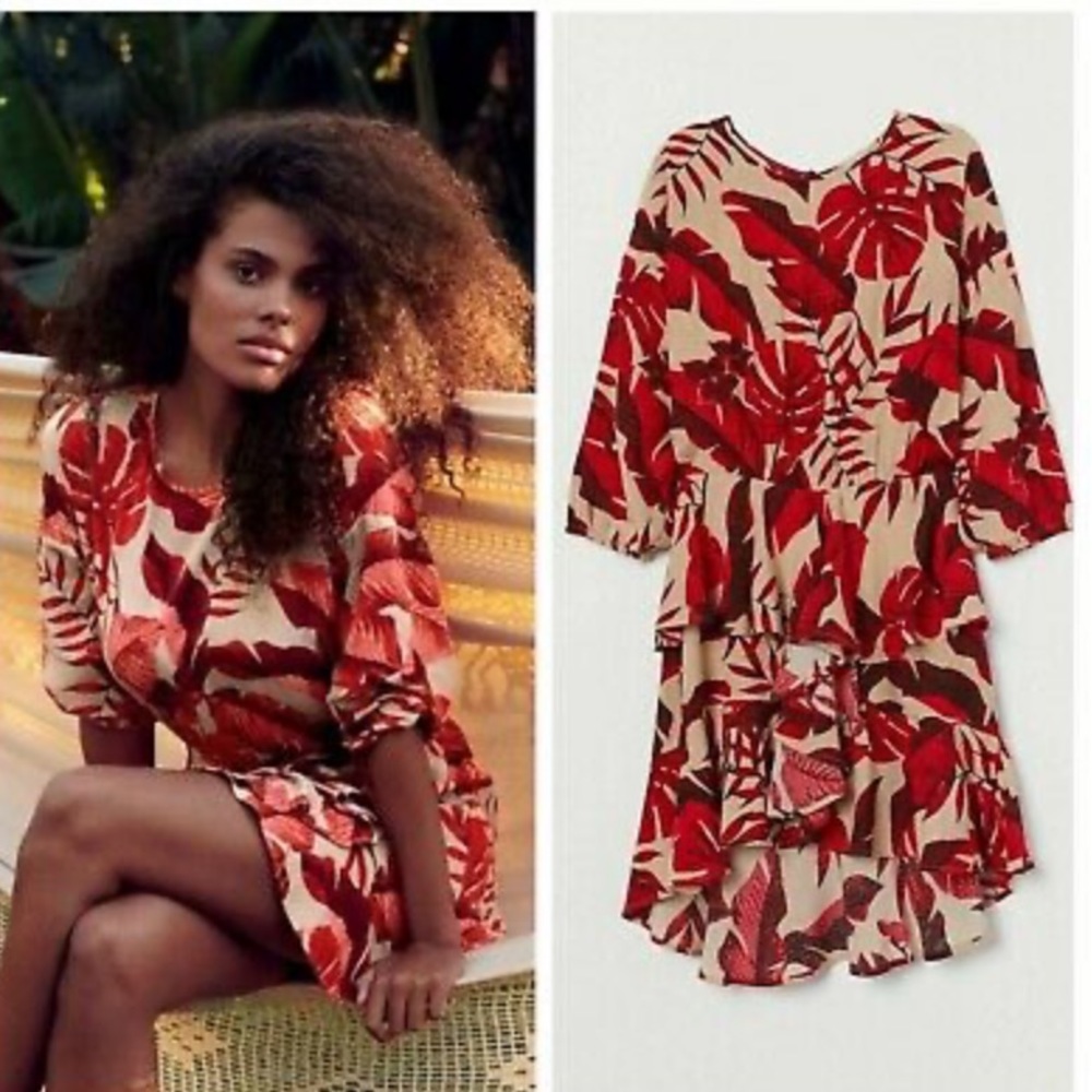 Johanna Ortiz for H&M Light Beige Leaf Pri…